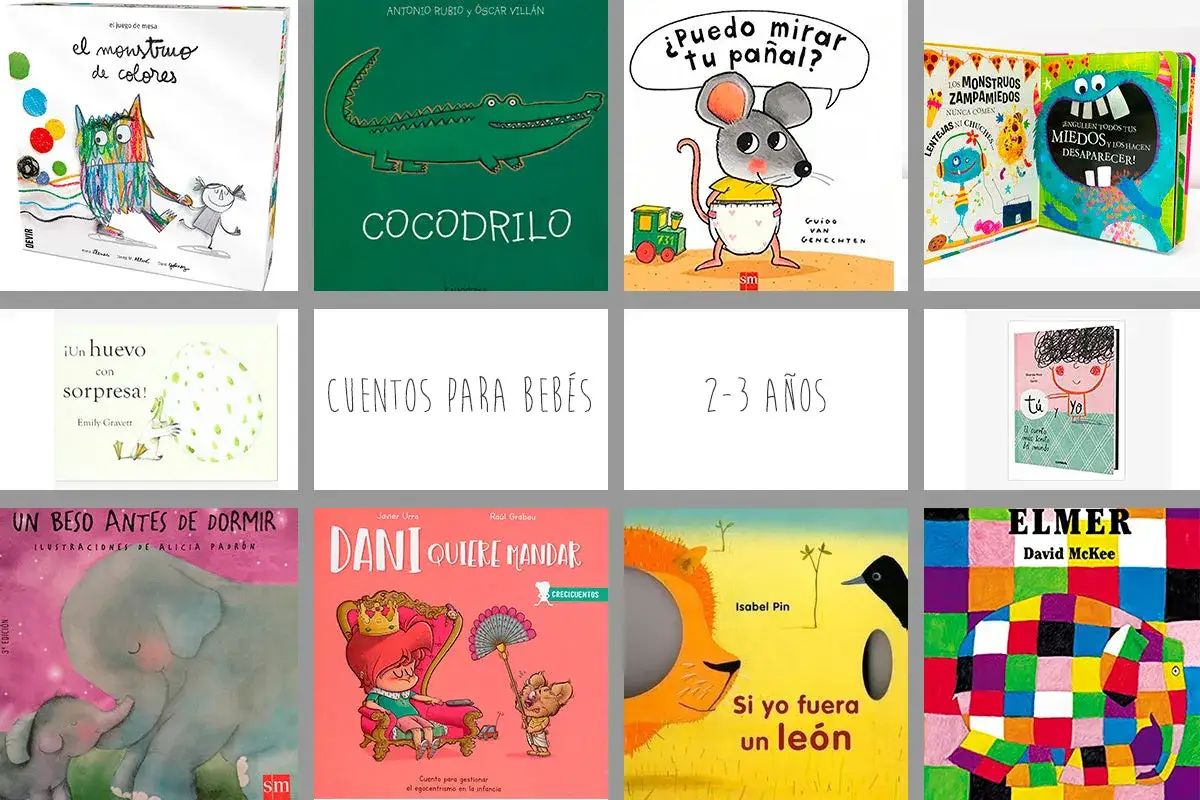 Colección de libros infantiles, incluyendo